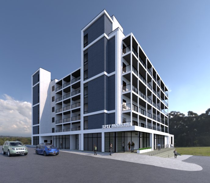 Corner of Hoskins Road and Dobbin Road (Highway 97) - Artists Rendering